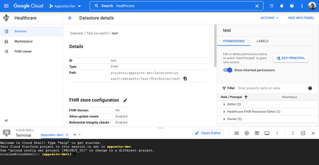 Cloud Shell Terminal