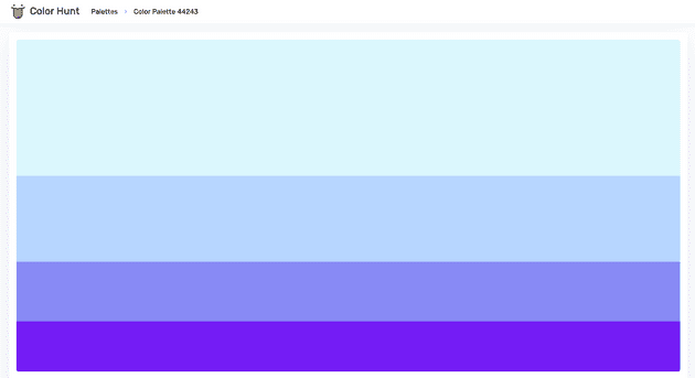 Paleta de colores de Apposito